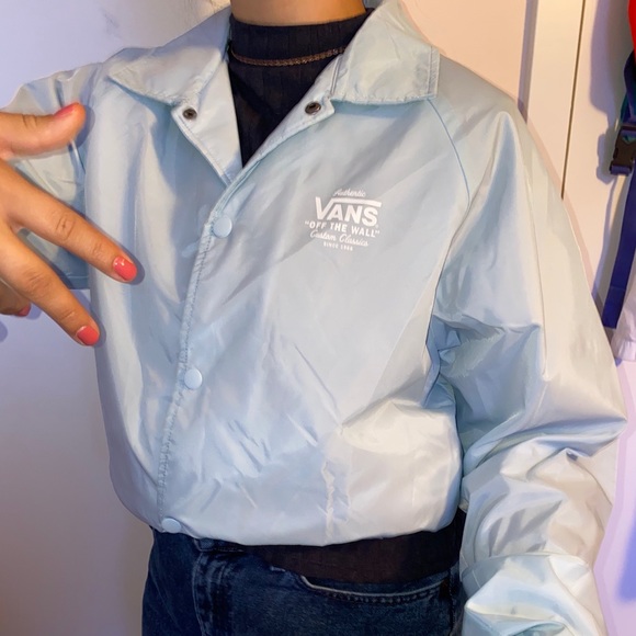 blue vans windbreaker